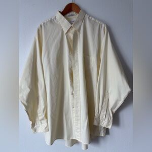 Van Heusen Men's Light Cream Button Down Shirt